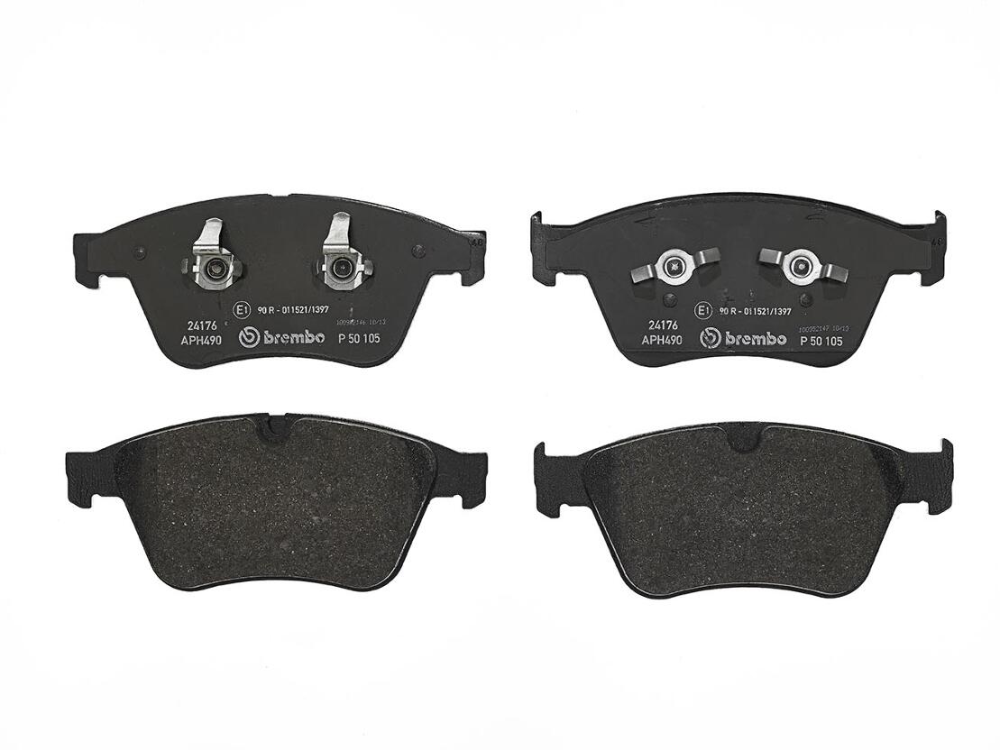 Mercedes Disc Brakes Kit -  Pads Front (Low-Metallic) - Brembo P50105